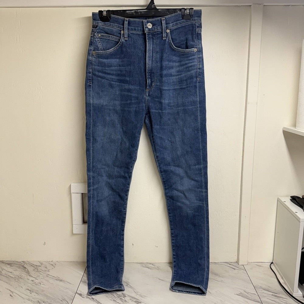 Citizens of Humanity Jeans Women's 27 Chrissy Skinny Blue Ultra High Rise Denim